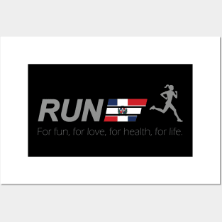 Run for life dominican republic Posters and Art